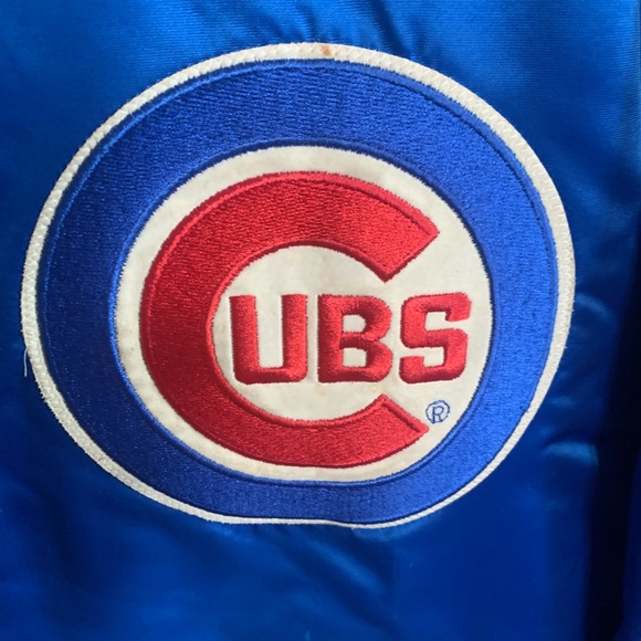 Vintage starter Cubs satin jacket .made in USA🇺🇸 - Picture 2 of 3